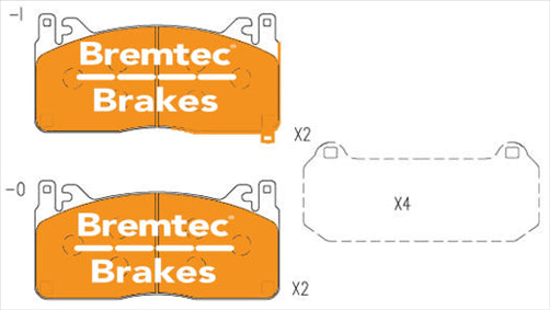 BREMTEC EVOLVE HYBRID CARBON MUSTANG SHELBY GT350 5.2L 2016 BT23660EV550