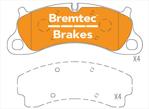 BREMTEC EVOLVE HYBRID-CARBON PORSCHE 911 991 CARRERA S 3.8L BT23770EV550
