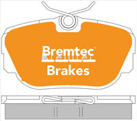 BREMTEC EURO-LINE BRAKE PADS SET DISCOVERY II (LJ, LT) 2.5TD5 BT244ELC