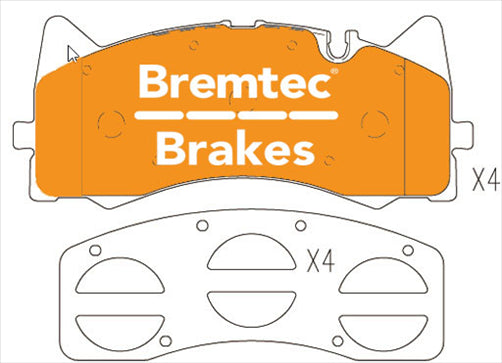 BREMTEC EVOLVE HYBRID-CARBON MERCEDES C63AMG (W205) 4.0L 20 BT24500EV550