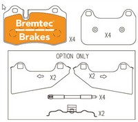 BREMTEC EVOLVE HYBRID-CARBON ASTON MARTIN VANTAGE 5.9L V12 BT24750EV550