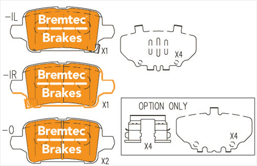BREMTEC PRO-SERIES HD HOLDEN EQUINOX (EQ) 2.0L 2017- BT24820PRO