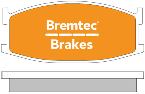 BREMTEC TRADE-LINE BRAKE PADS SET MAZDA 626 CA, CB 1997-82 BT249TS