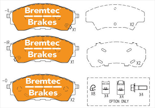 BREMTEC PRO SERIES BRAKE PAD BT25430PRO