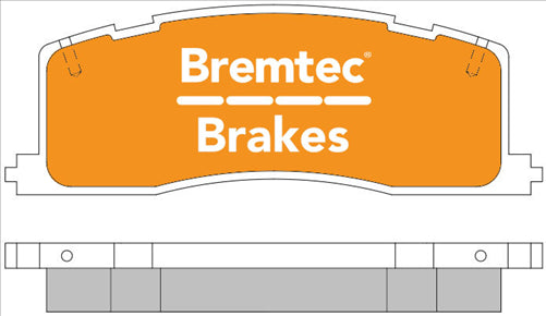 BREMTEC TRADELINE BRAKE PAD SET REAR TOYOTA ESTIMA 1991-97 BT257TS