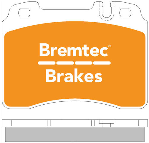 BREMTEC PRO-LINE BRAKE PADS SET MERCEDES BENZ 63 AMG (W202) BT259PRO