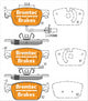 BREMTEC EURO-LINE BRAKE PADS SET AUDI A4 B9 2.0TFSi 2016- BT26050ELC
