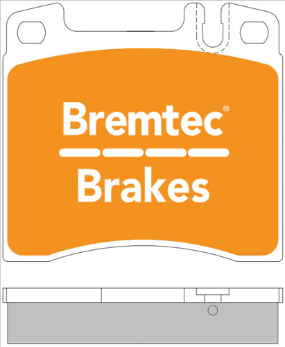 BREMTEC EURO-LINE BRAKE PADS SET MERCEDES-BENZ (W140) S320 BT261ELC