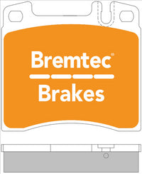 BREMTEC EURO-LINE BRAKE PADS SET MERCEDES-BENZ (W140) S320 BT261ELC