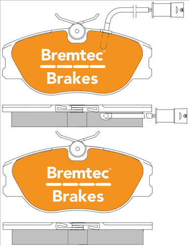 BREMTEC EURO-LINE BRAKE PADS SET ALFA 164 2.0i T/S 2.5i V6 BT262ELC