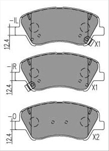 BREMTEC BRAKE PAD SET FRONT KIA RIO (YB) 1.0L 2019- BT26510TS