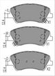 BREMTEC BRAKE PAD SET FRONT KIA RIO (YB) 1.0L 2019- BT26510TS
