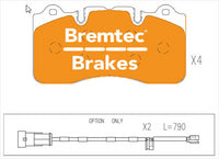 BREMTEC EURO-LINE BRAKE PADS SET RENAULT MEGANE (BFB) 1.2TDi BT26530ELC