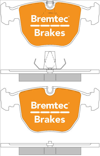 BREMTEC EURO-LINE BRAKE PADS SET BMW X5 (E53) 2000- BT266ELC