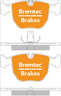 BREMTEC TRADE-LINE BRAKE PADS SET BMW X5 (E53) 2000- BT266TS