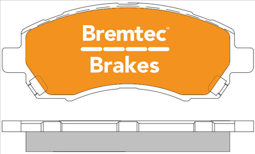 BREMTEC TRADELINE BRAKE PAD SET FRONT IMPREZA LIBERTY LEGACY BT268TS