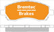 BREMTEC TRADELINE BRAKE PAD SET FRONT IMPREZA LIBERTY LEGACY BT268TS