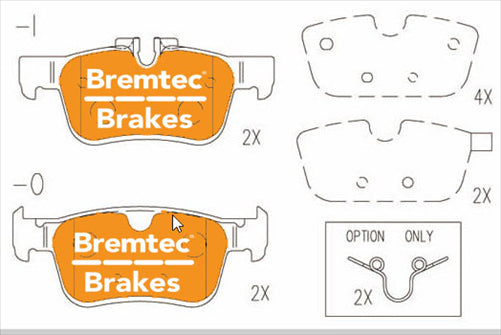 BREMTEC EUROLINE ECER90 APPROVED VOLVO S90 D5 2017- BT27010ELC