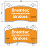 BREMTEC BRAKE PAD SET FORD FOCUS RS 2.3L 2017- BT27201EV750