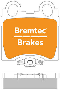 BREMTEC PRO-LINE BRAKE PADS SET LEXUS IS200 2001- BT275PRO