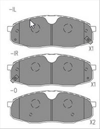 BREMTEC BRAKE PAD SET FRONT LDV D90 2.0L 2018- BT27600PRO