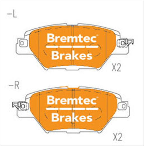 BREMTEC PRO-LINE HD CERAMIC+ PADS MAZDA CX-9 (TC) 2.5L 2016- BT27620PRO