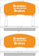 BREMTEC TRADE-LINE BRAKE PAD FRONT SET ACCORD & EURO CIVIC ODYSSEY BT276TS