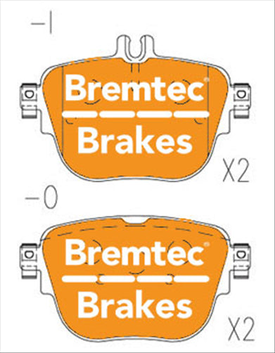 BREMTEC ENDURE BRAKE PAD SET BT27750ELH