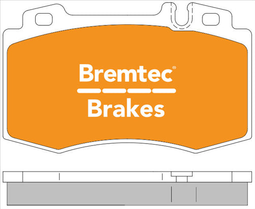 BREMTEC EURO-LINE HD BRAKE PADS SET MERCEDES ML430 (W163) 1998- BT281ELH
