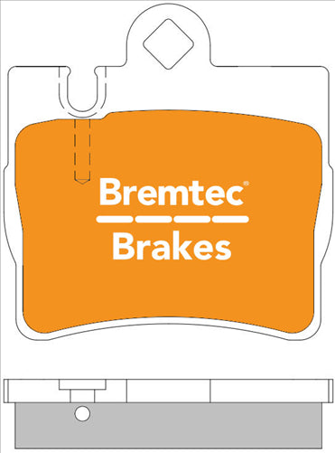 BREMTEC EURO-LINE BRAKE PADS SET MERCEDES S CLASS (W220) 1999- BT282ELC