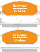BREMTEC TRADE-LINE BRAKE PAD FRONT SET HYUNDAI GRANDEUR SANTA FE BT287TS