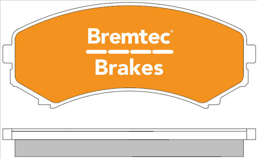 BREMTEC PRO-LINE HD CERAMIC+ LOW DUST MITSUBISHI PAJERO NP 3.5L BT288PRO