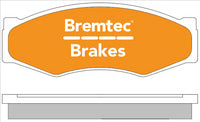 BREMTEC PRO LINE HD CERAMIC+ ZERO DUST NISSAN NAVARA D21 1985-92 FRON BT293PRO