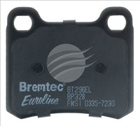BREMTEC EURO-LINE BRAKE PADS SET MERCEDES 200 SERIES 1985-92 BT296ELC