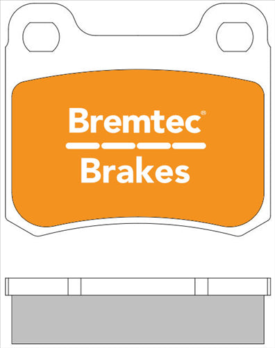 BREMTEC EURO-LINE BRAKE PADS SET MERCEDES 200 SERIES 1985-92 BT296ELC