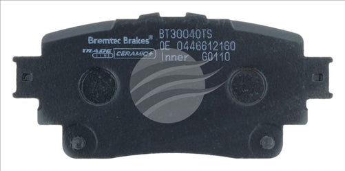 BREMTEC TRADE-LINE CERAMIC+ BRAKE PADS TOY YARIS MXPJ10R REAR BT30040TS