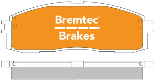 BREMTEC TRADELINE BRAKE PAD SET REAR TOYOTA CRESSIDA MX83 88-93 BT303TS