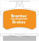 BREMTEC TRADE-LINE BRAKE PADS SET AUDI A4 (ATE CALIPER) 1994-02 BT309TS