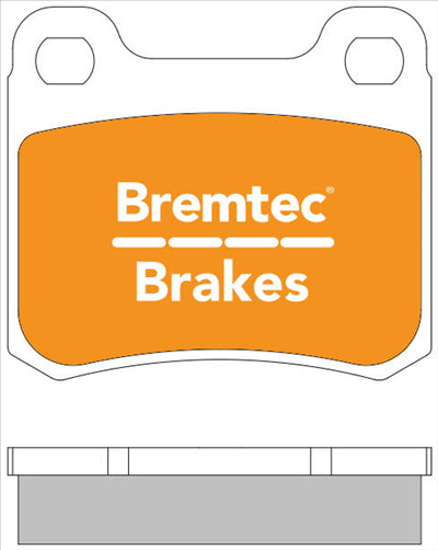 BREMTEC TRADELINE BRAKE PAD SET REAR MERECEDES C200 (W202) 93-96 BT313TS