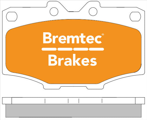 BREMTEC PRO-LINE BRAKE PADS SET TOYOTA HILUX 4WD 79-83 BT322PRO