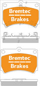 BREMTEC TRADE-LINE BRAKE PADS SET FORD LASER KC 1985-87 BT339TS