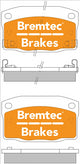 BREMTEC TRADELINE BRAKE PAD SET FRONT DAEWOO LANOS 1.5 1994- BT351TS