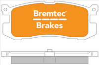 BREMTEC TRADELINE BRAKE PAD SET REAR MAZDA 626 GD 1987-91 BT356TS