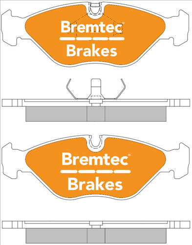BREMTEC EURO-LINE BRAKE PADS SET SAAB 9000 2.0, 2.3, 3.0 BT359ELC