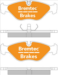 BREMTEC EURO-LINE BRAKE PADS SET SAAB 9000 2.0, 2.3, 3.0 BT359ELC