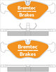 BREMTEC EURO-LINE BRAKE PADS SET SAAB 9000 2.0, 2.3, 3.0 BT359ELC
