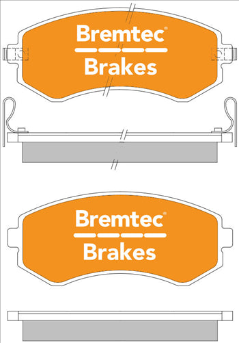 BREMTEC PRO LINE HD CERAMIC+ LOW DUST NISSAN PATROL GU Y61 4X4 BT366PRO