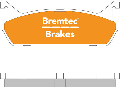 BREMTEC TRADE-LINE BRAKE PADS SET FORD LASER KH, KF TX3 1990-94 BT371TS