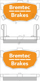 BREMTEC PRO-LINE BRAKE PADS SET HYUNDAI ELANTRA 2003-10 BT374PRO