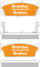 BREMTEC PRO-LINE BRAKE PADS SET NISSAN 200SX 2.0 COUPE (S13) BT377PRO